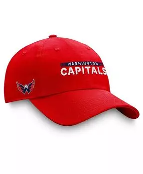 Мужская красная регулируемая кепка Washington Capitals Authentic Pro Rink Fanatics, красный