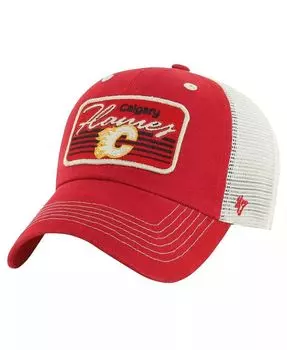 Мужская красная регулируемая шляпа Calgary Flames с пятью нашивками '47 Brand, красный
