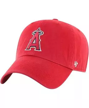 Мужская красная регулируемая шляпа Los Angeles Angels Clean Up '47 Brand, красный