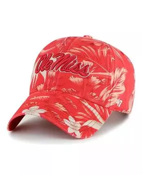 Мужская красная регулируемая шляпа Ole Miss Rebels Tropicalia Clean Up '47 Brand, красный
