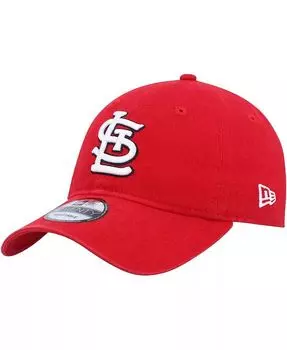 Мужская красная регулируемая шляпа с логотипом St. Louis Cardinals Core Classic 9TWENTY New Era, красный
