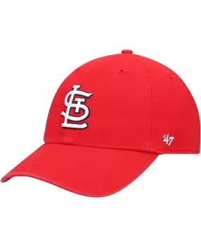 Мужская красная регулируемая шляпа St. Louis Cardinals Heritage Clean Up '47 Brand