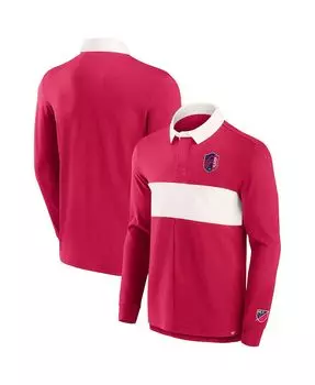 Мужская красная рубашка-поло с длинными рукавами St. Louis City SC Penalty Kick Fanatics