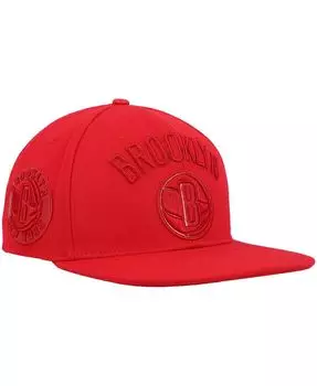 Мужская красная шерстяная кепка Brooklyn Nets Snapback Pro Standard