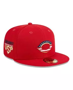 Мужская красная шляпа Cincinnati Reds 4 июля 2023 59FIFTY. New Era
