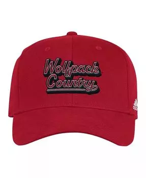 Мужская красная шляпа NC State Wolfpack Chant Flex Flex Adidas, красный