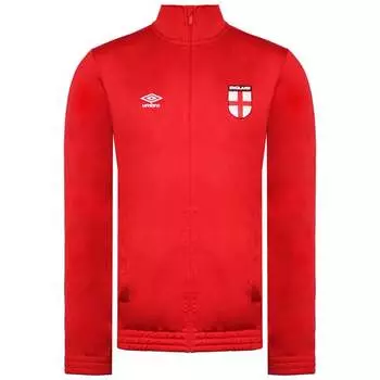 Мужская красная спортивная куртка трикотажная Англия Umbro, красный