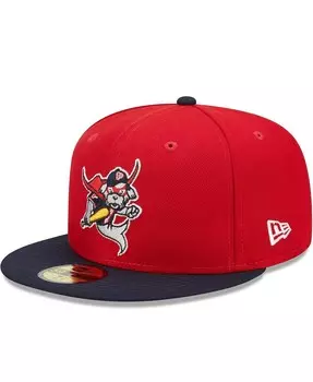 Мужская красная, темно-синяя шляпа Portland Sea Dogs Marvel x Minor League 59FIFTY New Era