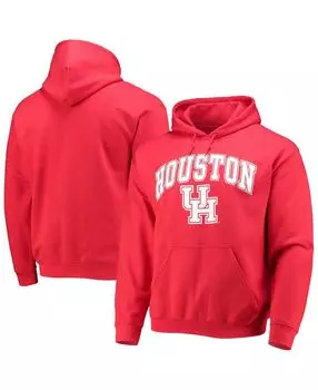 Мужская красная толстовка с капюшоном houston cougars campus logo Fanatics, красный