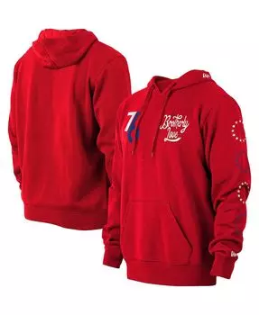 Мужская красная толстовка с капюшоном philadelphia 76ers 2022/23 city edition New Era, красный