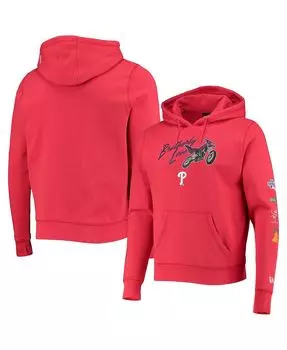 Мужская красная толстовка с капюшоном philadelphia phillies city transit pullover New Era, красный