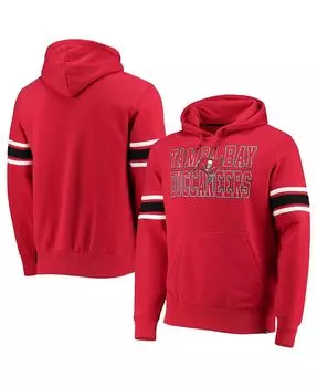 Мужская красная толстовка с капюшоном tampa bay buccaneers double block pullover '47 Brand, красный