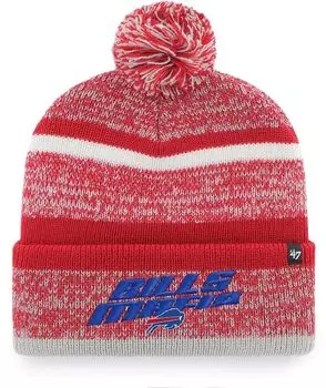 Мужская красная вязаная шапка с манжетами '47 Buffalo Bills Northward