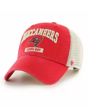 Мужская красно-белая кепка Tampa Bay Buccaneers '47 Morgantown Trucker Clean Up Snapback '47 Brand