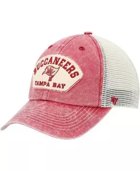 Мужская красно-белая кепка Tampa Bay Buccaneers Denali Trucker Clean Up Snapback '47 Brand
