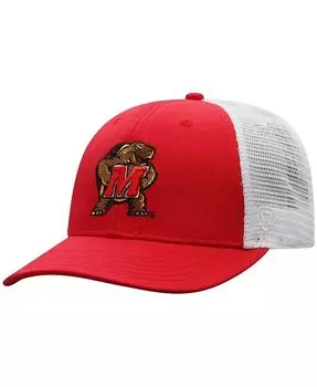 Мужская красно-белая кепка Trucker Snapback Maryland Terrapins Top Of The World, красный