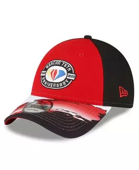 Мужская красно-черная регулируемая кепка с козырьком Snapback в честь 75-летия NASCAR 9FORTY New Era
