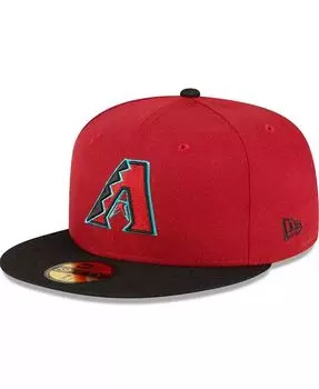 Мужская красно-черная шляпа Arizona Diamondbacks Home Authentic Collection On-Field 59FIFTY New Era, красный
