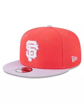 Мужская красно-фиолетовая базовая двухцветная кепка San Francisco Giants Spring 9FIFTY Snapback New Era