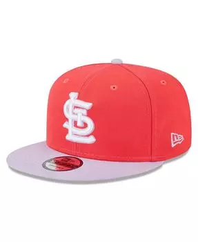 Мужская красно-фиолетовая базовая двухцветная кепка St. Louis Cardinals Spring 9FIFTY Snapback New Era