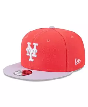 Мужская красно-фиолетовая двухцветная кепка New York Mets Spring Basic 9FIFTY Snapback New Era