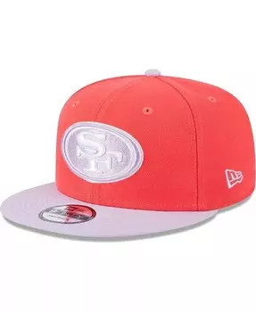 Мужская красно-лавандовая двухцветная кепка San Francisco 49ers Snapback 9FIFTY Snapback New Era, красный