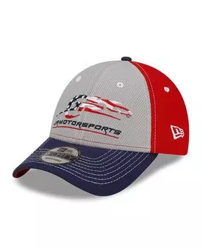 Мужская красно-серая регулируемая кепка JR Motorsports Snapback New Era