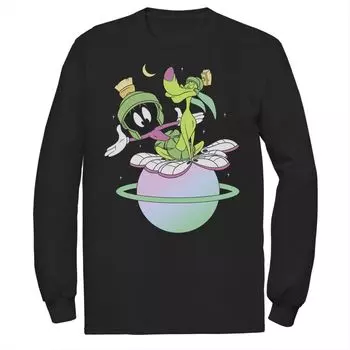 Мужская красочная футболка Looney Tunes с персонажами Марвина и планеты К-9 Licensed Character