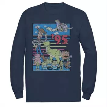 Мужская красочная футболка с потертостями в стиле ретро Disney/Pixar «История игрушек 95» Disney / Pixar, синий