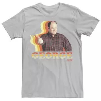 Мужская красочная футболка Seinfeld George с большим пальцем вверх Licensed Character