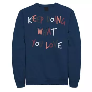 Мужская красочная толстовка Fifth Sun Делай то, что любишь Licensed Character, синий