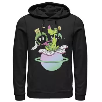 Мужская красочная толстовка с героями Looney Tunes Марвин и планета К-9 Licensed Character
