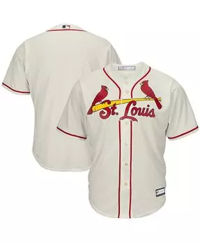 Мужская кремовая футболка St. Louis Cardinals Big and Tall Replica Team Profile, тан/бежевый