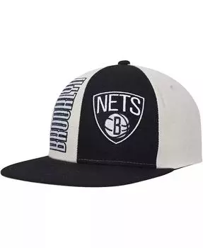 Мужская кремовая кепка Brooklyn Nets Hardwood Classics Pop Snapback Mitchell & Ness, бежевый