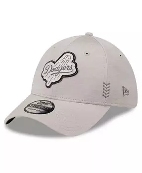 Мужская кремовая кепка Los Angeles Dodgers 2024 Clubhouse 39THIRTY Flex Fit New Era, слоновая кость/кремовый