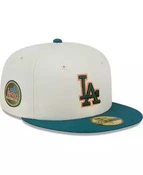 Мужская кремовая кепка Los Angeles Dodgers Chrome Evergreen 59FIFTY приталенная кепка New Era