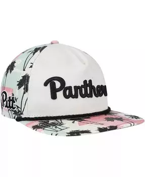 Мужская кремовая кепка Pitt Panthers High Tide Golfer Snapback New Era, бежевый