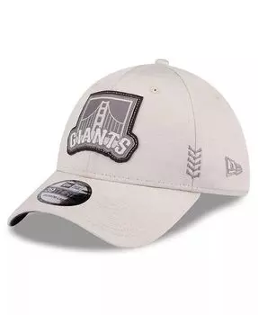 Мужская кремовая кепка San Francisco Giants 2024 Clubhouse 39THIRTY Flex Fit New Era, слоновая кость/кремовый