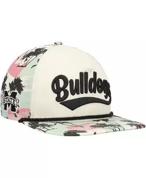 Мужская кремовая кепка Snapback для гольфиста Mississippi State Bulldogs High Tide Golfer New Era