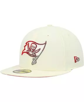 Мужская кремовая кепка Tampa Bay Buccaneers Chrome Color Dim 59FIFTY New Era