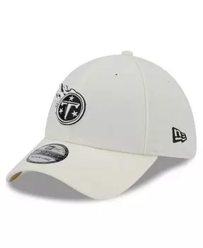 Мужская кремовая кепка Tennessee Titans Chrome Collection 39THIRTY Flex Hat New Era