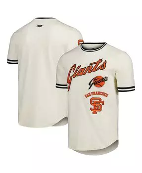 Мужская кремовая классическая футболка в стиле ретро San Francisco Giants Cooperstown Collection Pro Standard