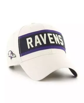 Мужская кремовая регулируемая кепка Baltimore Ravens Crossroad MVP '47 Brand, слоновая кость/кремовый