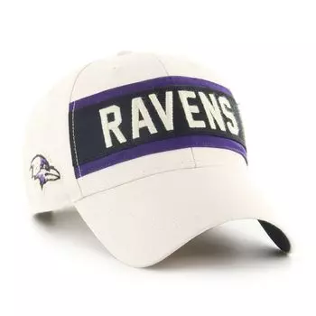 Мужская кремовая регулируемая кепка Baltimore Ravens Crossroad MVP '47