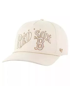 Мужская кремовая регулируемая кепка Boston Red Sox с нейтральной волной и веревочной сцепкой '47 Brand, бежевый