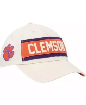 Мужская кремовая регулируемая кепка Clemson Tigers Crossroad MVP '47 Brand, бежевый
