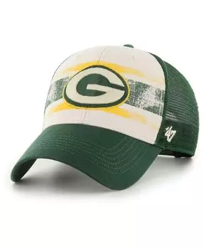 Мужская кремовая регулируемая кепка Green Bay Packers Breakout MVP Trucker '47 Brand