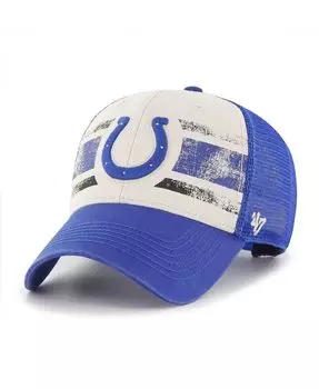 Мужская кремовая регулируемая кепка Indianapolis Colts Breakout MVP Trucker '47 Brand