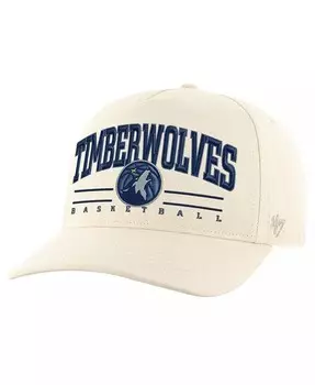 Мужская кремовая регулируемая кепка Minnesota Timberwolves Roscoe Hitch '47 Brand, бежевый
