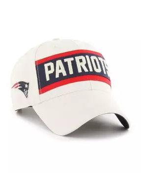Мужская кремовая регулируемая кепка New England Patriots Crossroad Mvp '47 Brand